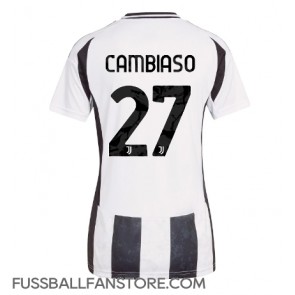 Juventus Andrea Cambiaso #27 Replik Heimtrikot Damen 2024-25 Kurzarm